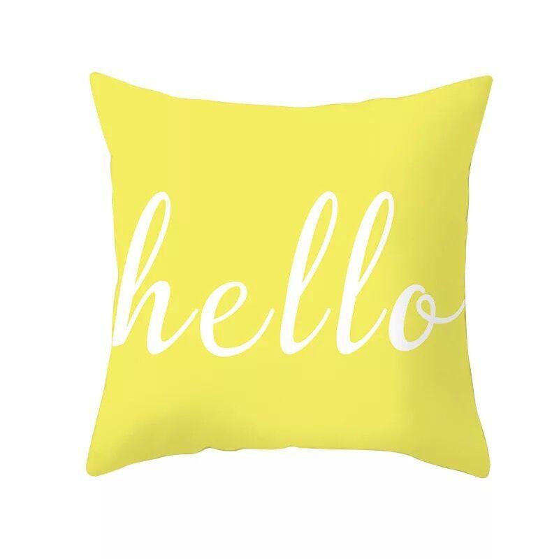 

Скандинавская желтая геометрическая наволочка для дома, дивана, подушки 45X45 without pillow core