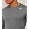 Gymshark Arrival Long Sleeve T shirT silhoueTTe Grey A2a1h Gbp4