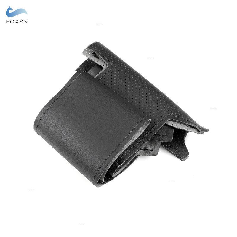 Für Hyundai Elantra Touring 2010 2011 2012 i30 2009-2011 Car Styling Interieur Lenkrad Perforiertes Lederbezug Zierleiste Schwarz