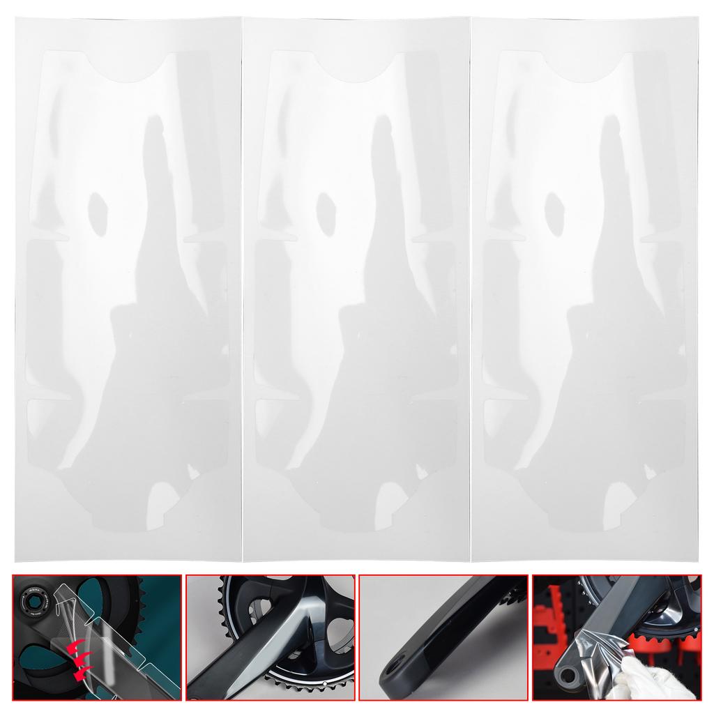 2 st Påse Cykelvevarmsskyddsfilm Genomskinlig Mountainbike Vevarmsskyddsklistermärken Skydd