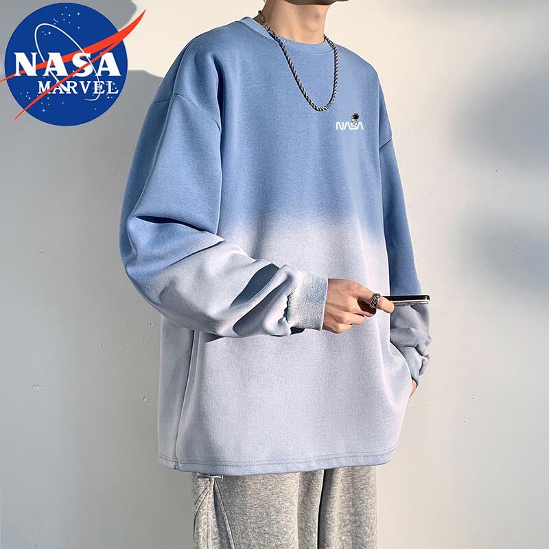 

NASA MARVEL Men s Gradient Retro Crew Neck Long Sleeve Sweatshirt 2XL