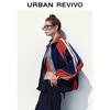 UR Women's Retro Jersey Color Block Loose Jacket