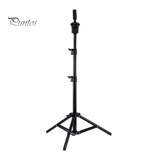 Hairdressing Training Wig Stand 0.5/1.6M Mannequin Head Stand, Height Adjustable Display Tripod for Cosmetology, Training, Styling Hair Perming