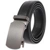 Alloy Automatic Buckle Top Grain Leather Belt - Men's Leather Belt - Genuine Leather Belt