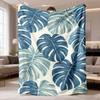 1Pc  Vintage Paw Print Patchwork Fleece Blanket Live Love Bark Stay Pawsitive Dog Lover Throw Blanket For Home Couch Bed