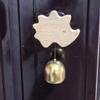 Brass Collision Bell Wooden Door Bell Delightful Sound Suction Cup Animal Shaped Wind Chime Easy Installation Decorative