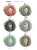 U-Shaped Travel Neck Pillow with Embroidered Logo - Solid Color Memory Foam Design