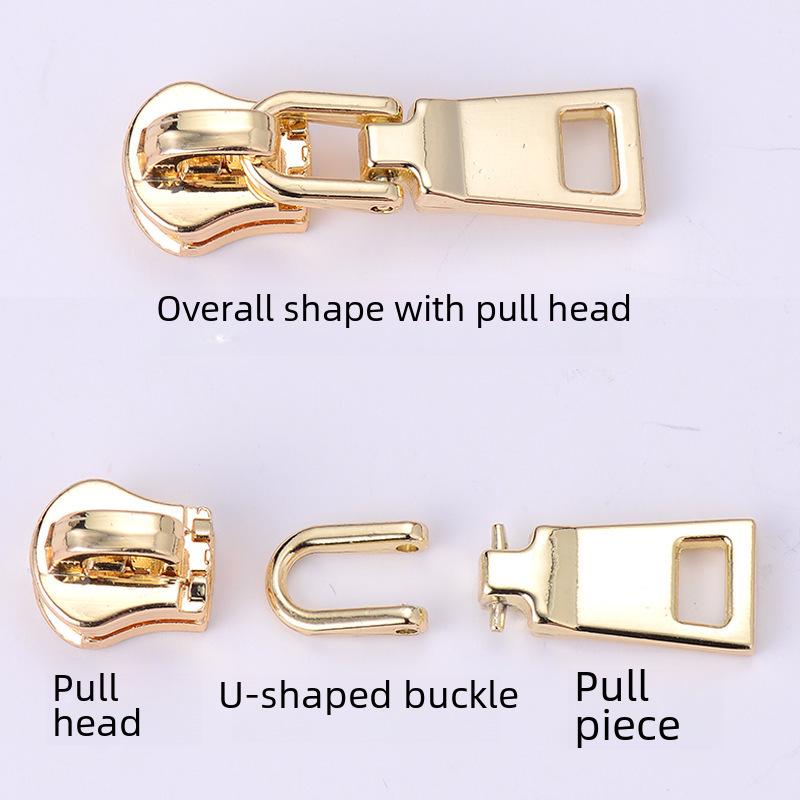 Tool-Free Removable and Replaceable Luggage Wallet Zipper Puller Pendant