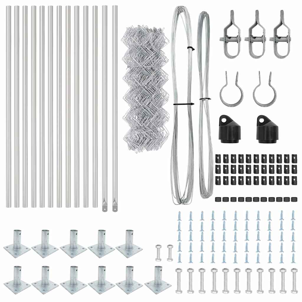 Welded Wire Fence with Concrete Foundation 25 x 0.4 m (W x H)