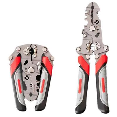 Multifunction Crimper Cable Cutter Stripping Crimping Pliers Adjustable Automatic Wire Stripper Twisting Tool Hand Tool