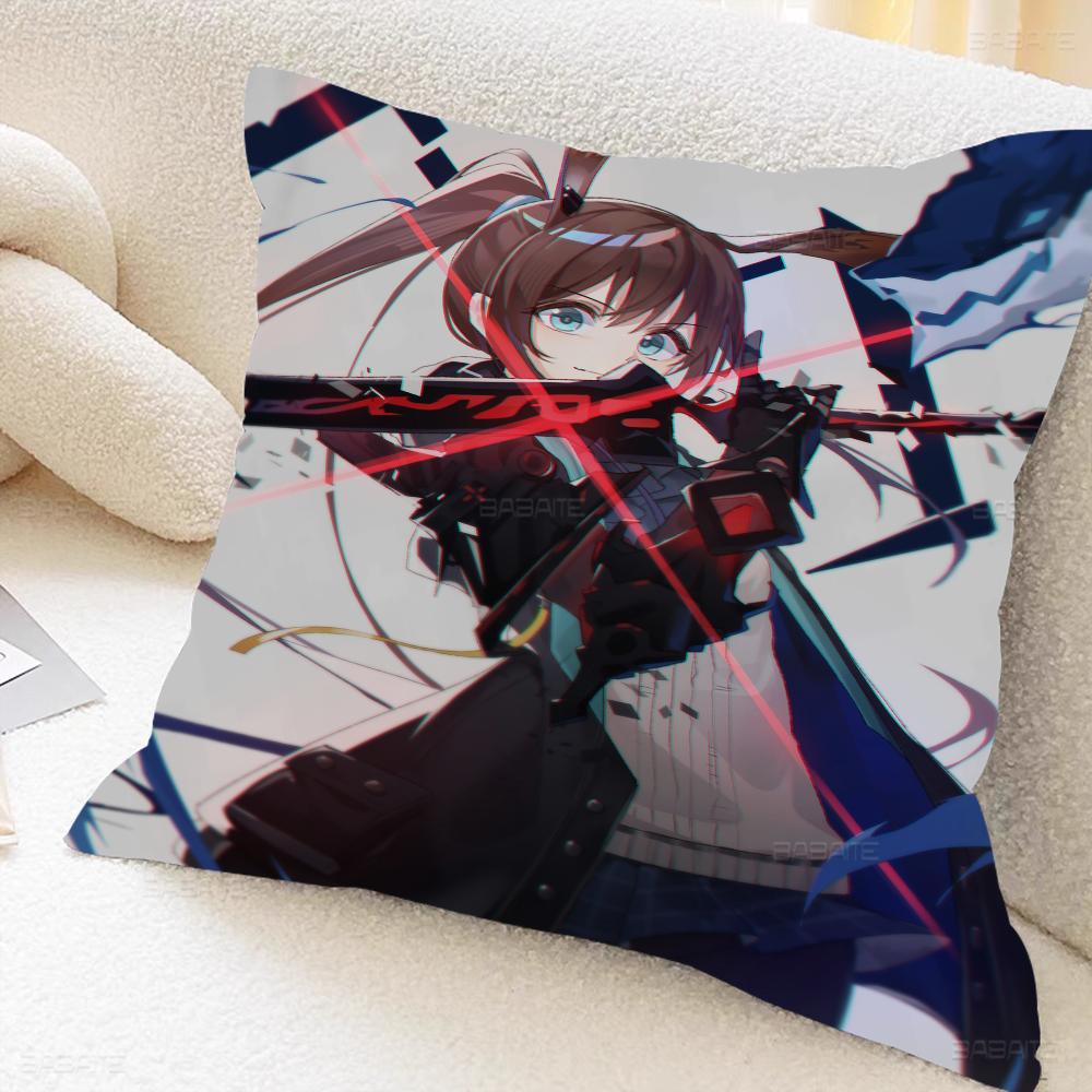 

Takt OP Destiny Pillow Covers Cartoon Sofa Decorative Home Double-sided Printing Short Plush Cute Cushion Cover 16x16Inch