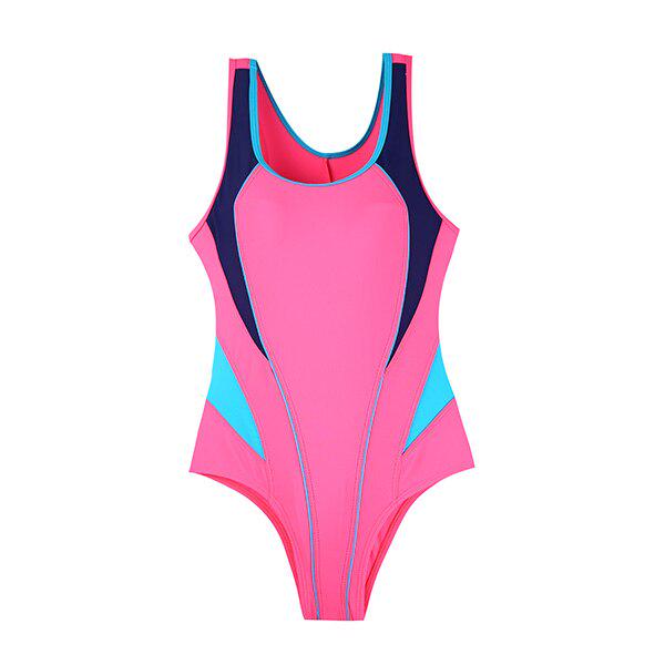 

Andzhelika Children Sport One Piece Swimsuit Girls Swimwear Patchwork Bodysuit Kid Bathing Suit 36-150 розовый