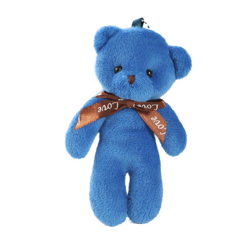 12cm Bear Plush Toys Mini Teddy Bear Dolls Small Gift for Party Wedding Present Pendant Cute Teddy Doll keychain gifts