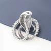 European and American Retro Cobra Brooch, Versatile Animal Zinc Water Suit Pin, Corsage Accessory