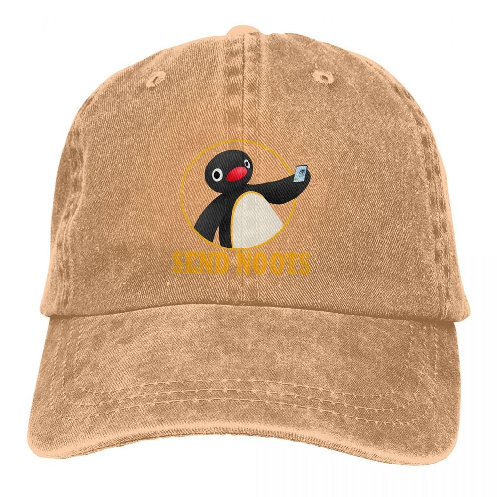 Summer Cap Sun Visor Send Noots Hip Hop Caps Pingu Pinga Penguin TV Cowboy Hat Peaked Hats
