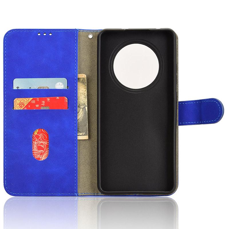 For Oppo Reno12 F 5G Case Skin-Feel Leather Wallet Folio Flip Anti-Drop Phone Cover