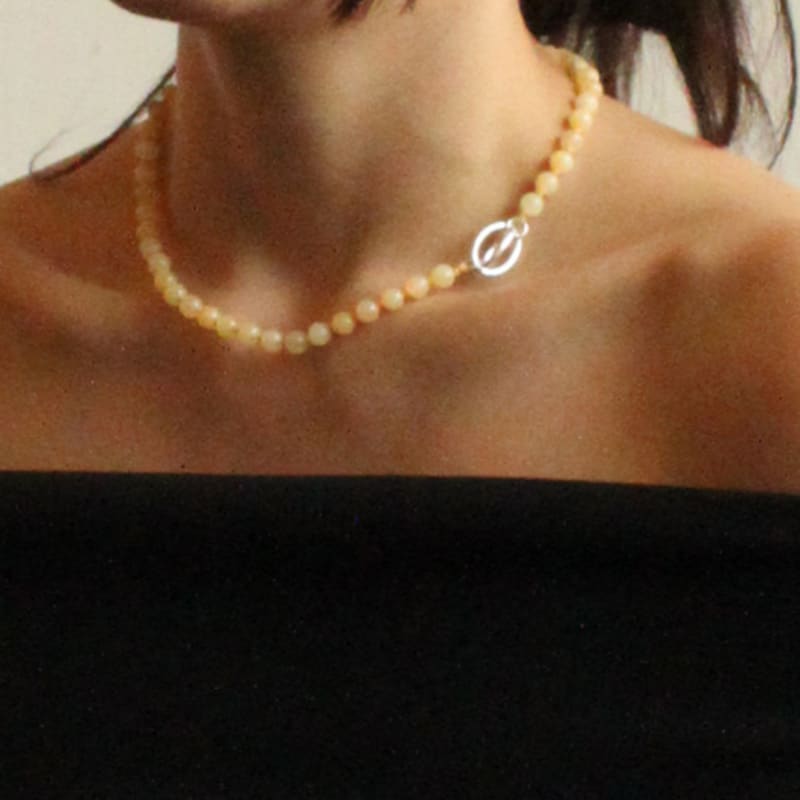 

post sun bon Yellow aventurine necklace free