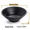 Thickened Black Japanese Melamine Rice & Noodle Bowls (100-Pack)