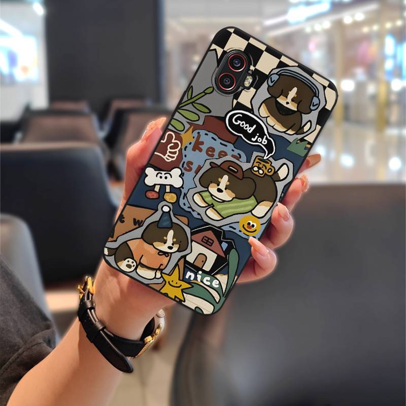 Phone Pouch Fashion Design Phone Case For Samsung Galaxy Xcover6 Pro/SM-G736U/B Anti-knock Shockproof Silicone TPU Cute