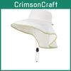 Summer Outdoor Sun Hat With Wide Brim And Neck Shield For Men Women