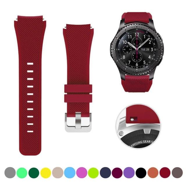 20mm 22mm Band for Samsung Galaxy Watch 6/7/5/pro/4/Classic/46mm/active 2 Gear s3 silicone bracelet Huawei GT/5/4/2/3 Pro strap