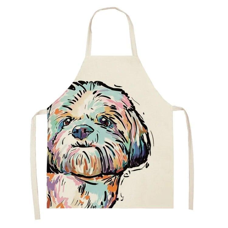 Household Kitchen Apron Nordic Polyester Animal Series Apron Polyester Overalls Adult Apron Polyester Material Apron