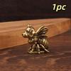 1/2Pcs Brass Small Bee Dog Mini Figurine Set Of Vintage Craft For Home Decoration Art Collection Gifts Desktop Ornament