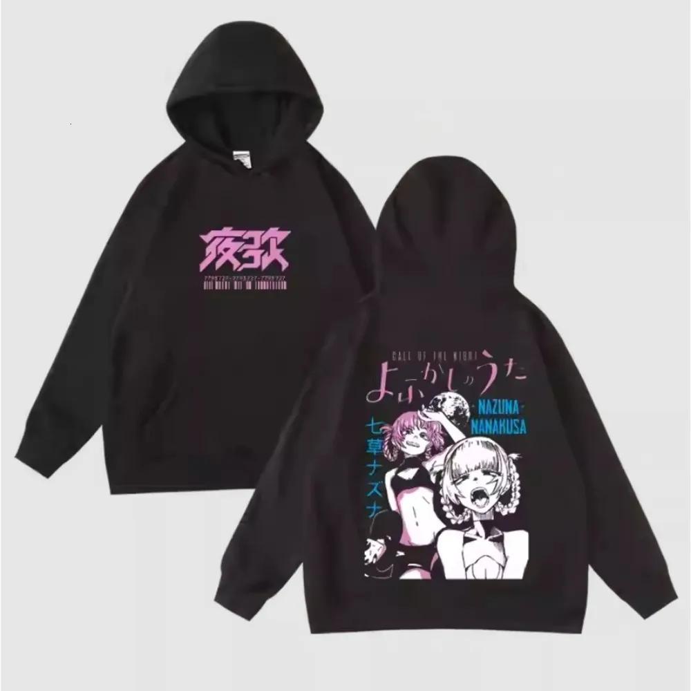 Anime CALL OF THE NIGHT Nazuna Nanakusa Funny Hoodie Hip Hop Graphic Sweatshirt Poleron Hombre Streetwear Harajuku Tracksuit25