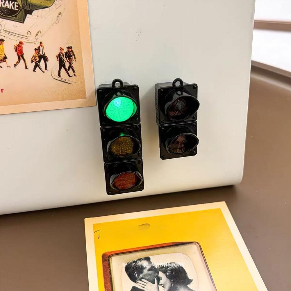 Mini Refrigerator With Strong Magnetic Adsorption On Traffic Lights Fixed Photo And Sticky Note Home Essentials