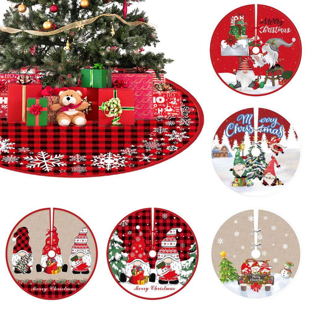Christmas Tree Skirt Base Floor Mat Cover Xmas Tree Ornament Decoration