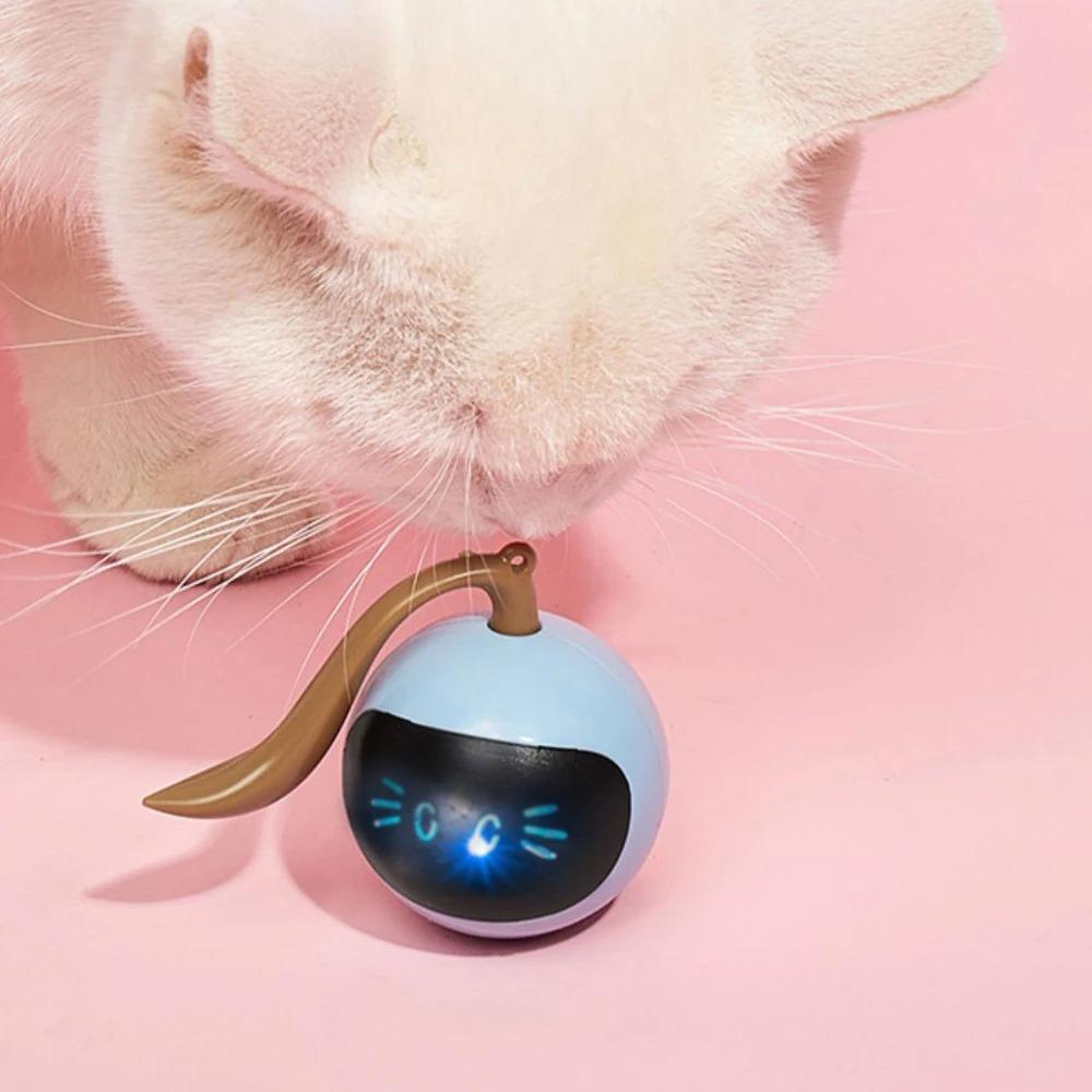 Automatic Interactive Cat Ball Toy-usb Rechargeable Self-rotating Exercise Toy With Smart Modes For Indoor Cats Dogs