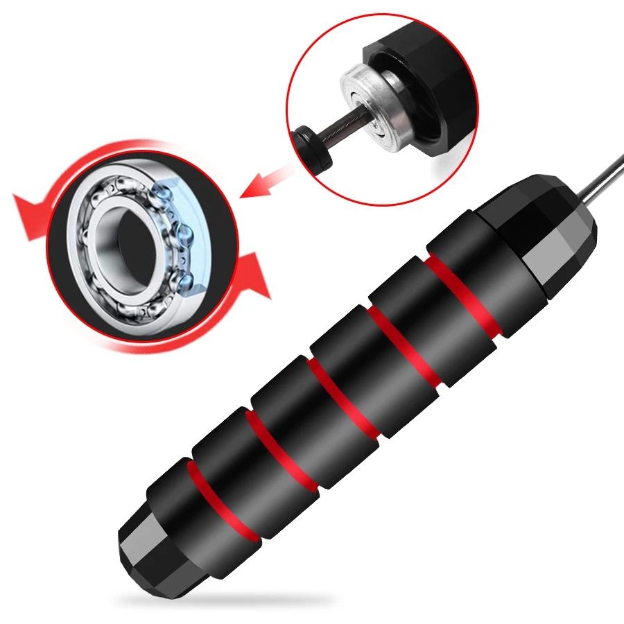 Corda de pular portátil profissional para estudantes esportivos de alta velocidade corda de pular fitness academia exercícios em casa equipamento de fitness para corpo magro