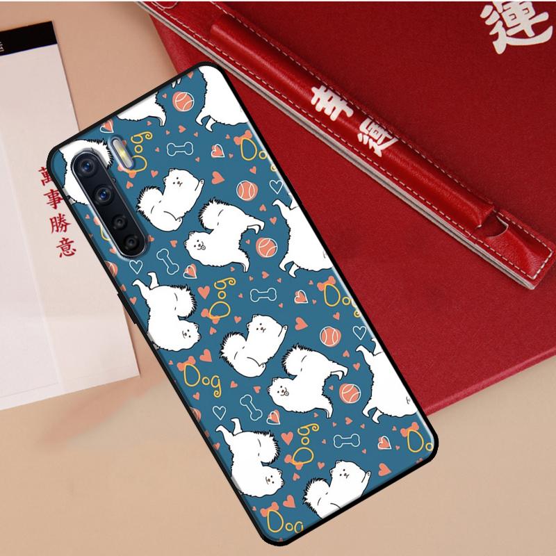 Japanese Spitz Dog Case For Oppo A60 A98 A58 A78 A18 A38 A80 A40 A77 A57 A17 A74 A54 A94 A96 A76 A16 A15 A5 Pro