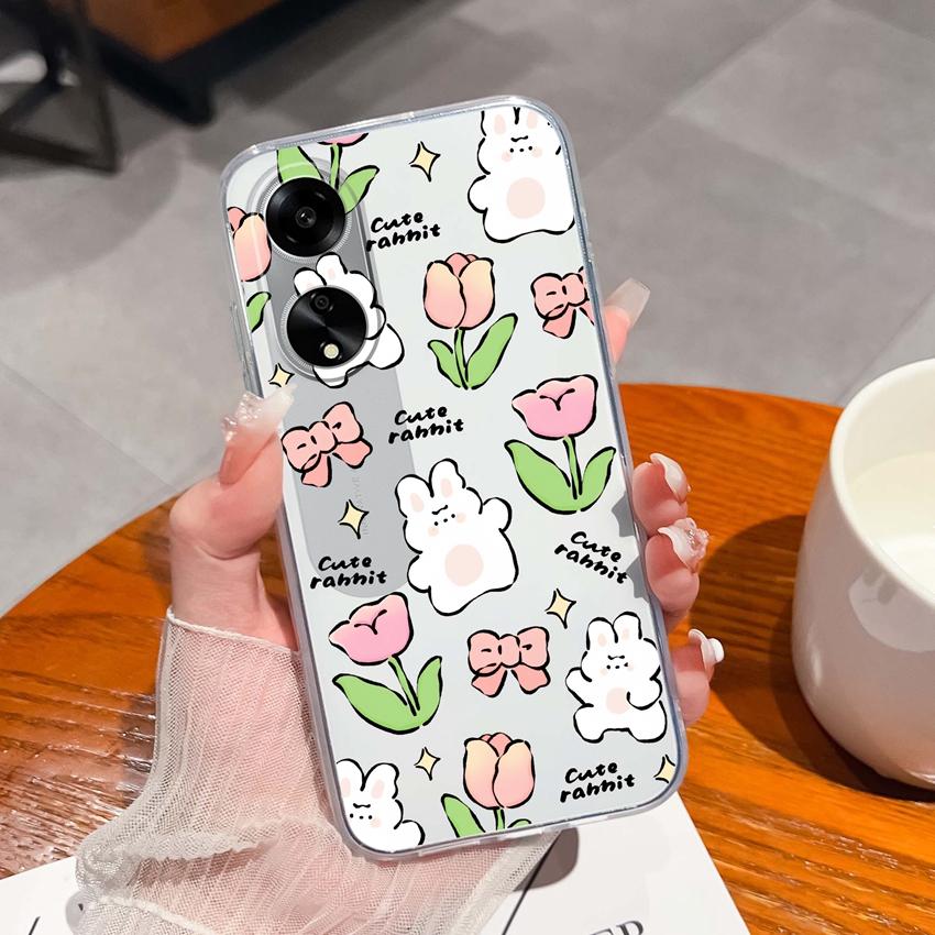 For Oppo A1 A11 A12 A15 A17K Luxury Transparent Lens Protection Cases Mysterious Whale Pattern Shockproof Protective Back Cover Shell For Oppo Housing