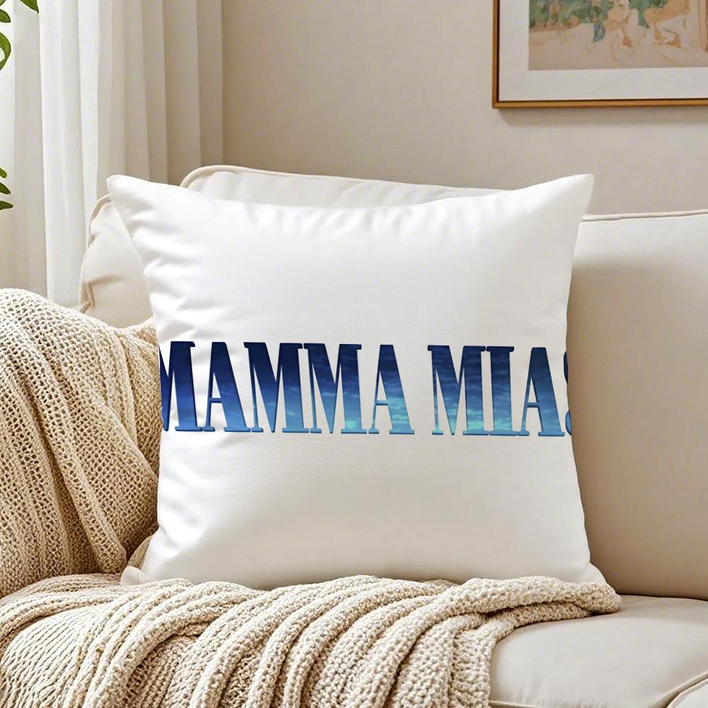 Divertente Cuscino Decorativo Film Musicale M-Mamma M-Mia Federa in Lino Morbida Per Divano Letto Arredamento Casa