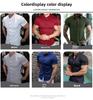 Men's Muscle Fitness Anti-wrinkle Business Short-sleeve White Shirt