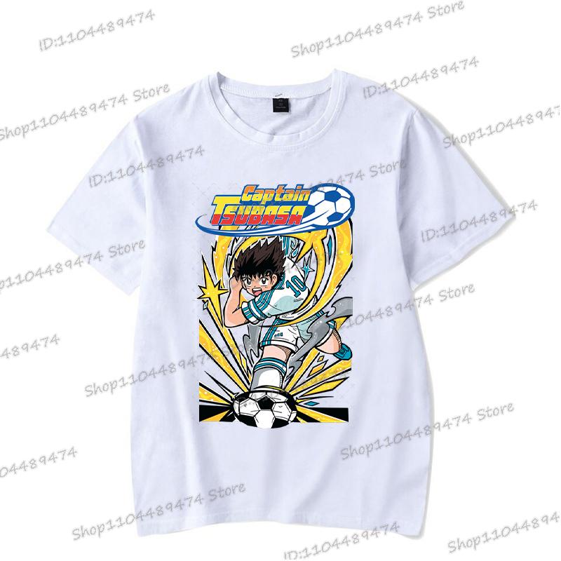 Comic Captain Tsubasa T-shirt Hip Hop Football Lover Gifts Short Sleeve T Shirt Cartoon Fashion Men Women Anime Streetwear