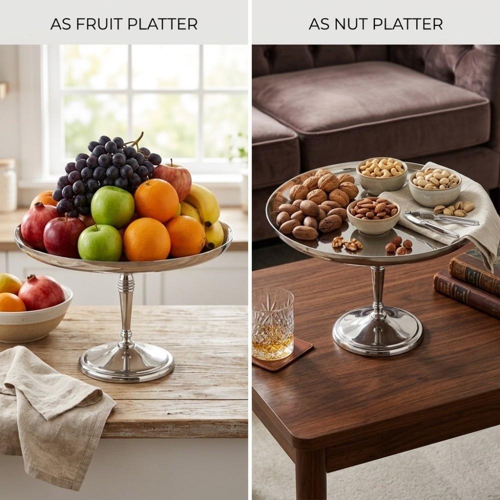 Tall Stem Base Dessert Bowl Rustless Steel Ice Cream Goblet Stable Fruit Cup  Afternoon  Dessert