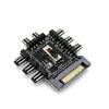 Fan Computer Cables SATA Adapter 1 To 8 Cooler Splitter PC Fan Hub Speed Controller Cooling Fan Hub