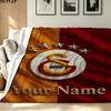 1PC Galatasaray S Custom Name Patterned Flannel Blanket Suitable For All Seasons for Home Decor Warmth and Comfort Gifts Holiday Present