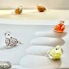 Handmade Mini Glass Bird Figurine  Multi-Color Art Decor Ornament Home Desktop Collection Craft Small Animal Glass Statue Gift