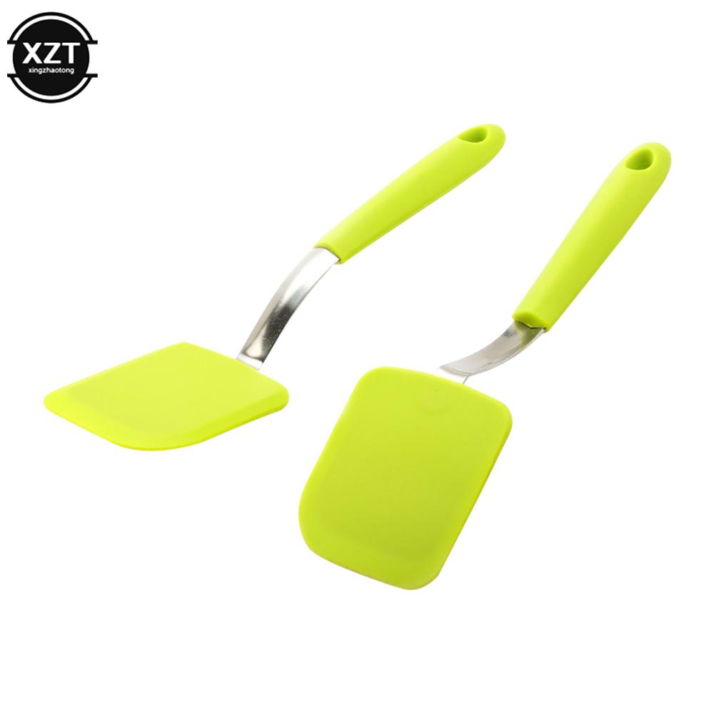 Long Handle Non-stick Silicone Shovel Kitchen Tool Wok Frying Pan Spatula