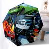 Monster Trucks, Blaze- Automatic Opening and Closing, 8-rib Structure Portable Umbrella, Suitable for Men and Women In All Seasons - Perfect
