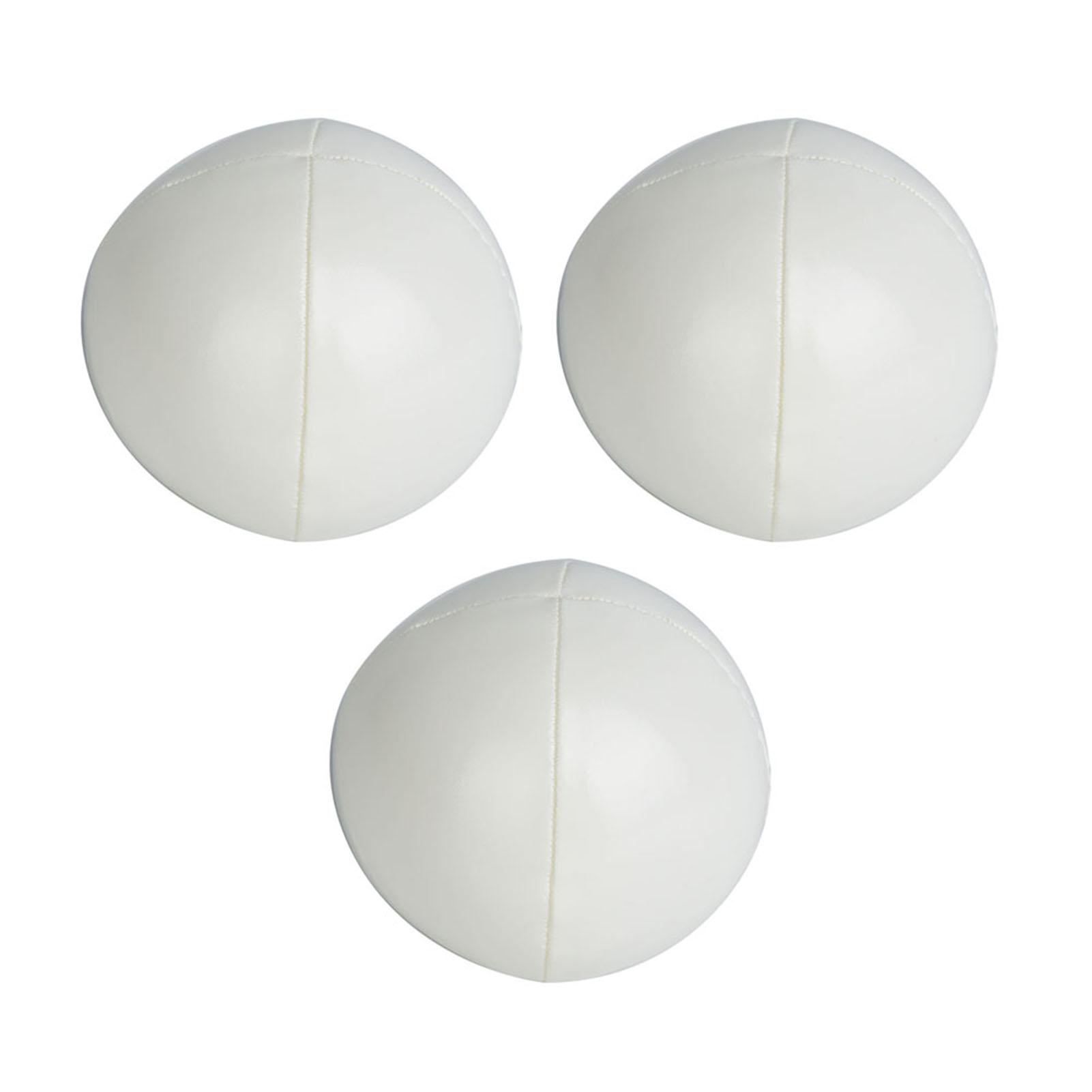 3 шт. ПУ Жонглирующие мячи Набор мячей для жонглирования клоуна для начинающих и профессионалов(белый) белый