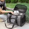 Mesh Cat Carrier Bag Pet Travel Tote with Adjustable Shoulder Strap Breathable Pet Carrier Cross Body Bag for Small Dogs Cats