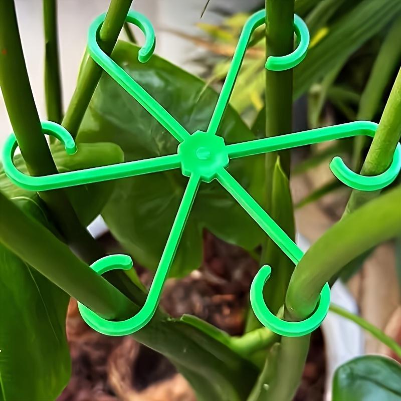 Pflanzenstiel-Stützklammern, Blumenstiel-Sammlerrahmen, Stützfixierer - Kippsicher, Hydroponischer Astbefestigungs-Topfhalter, Garten