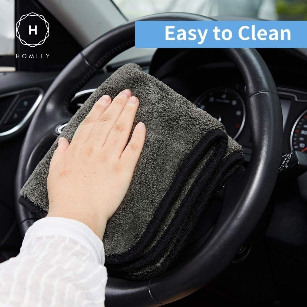 Homlly 1200 GSM Ultra-Thick Double layers Kitchen Cars Drying Microfiber Towel (X4PCS)