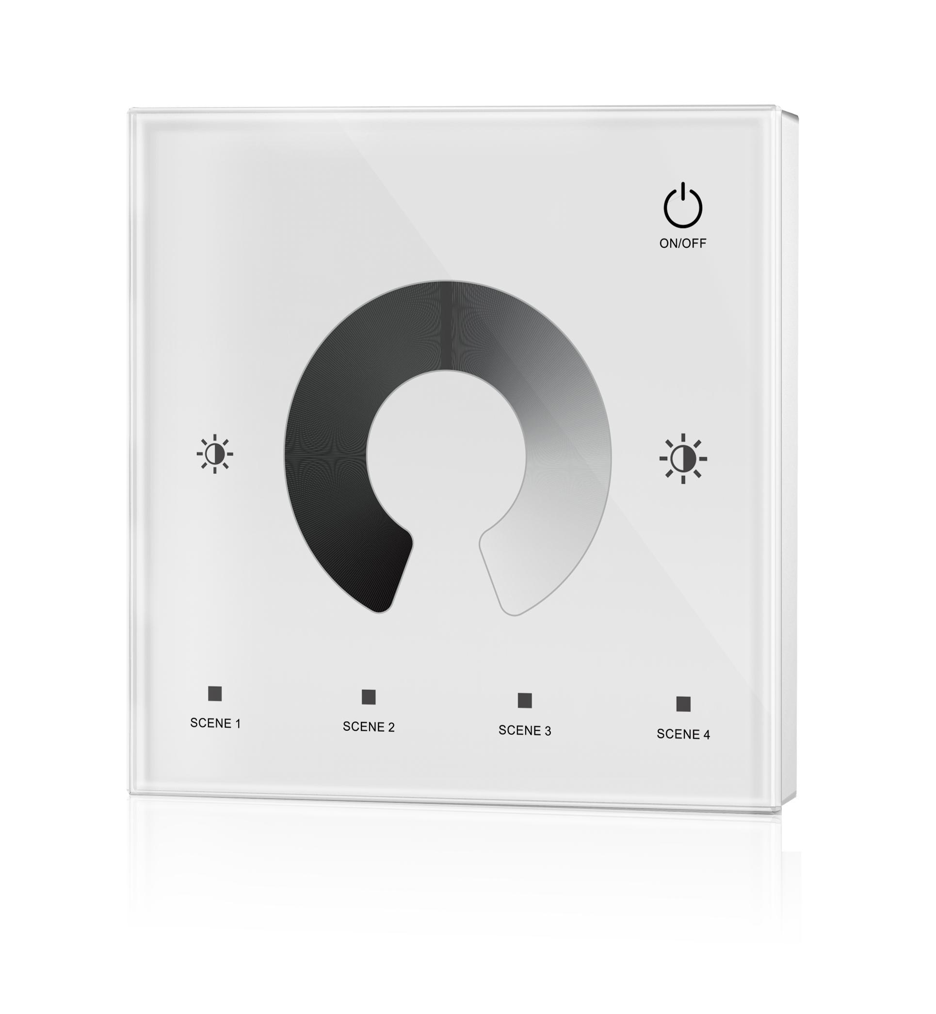 

DC12-24V T1, T2, T3, T4 одноцветный, двухцветный, RGB или RGBW ШИМ контроллер-диммер с сенсорной панелью для настенного монтажа и постоянным напряжением