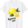 Funny Saying Fruit Illustration Print | Squeeze Me | Lemon T-Shirt