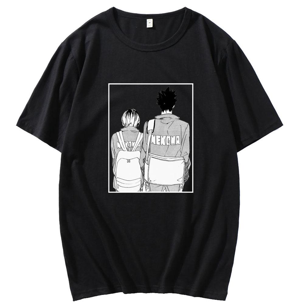 

Мужчины Женщины Оверсайз Повседневный Стиль Футболка Мужская футболка Японское Аниме Хайкюу Толстовка Kenma Kozume Принт Короткий рукав Футболка